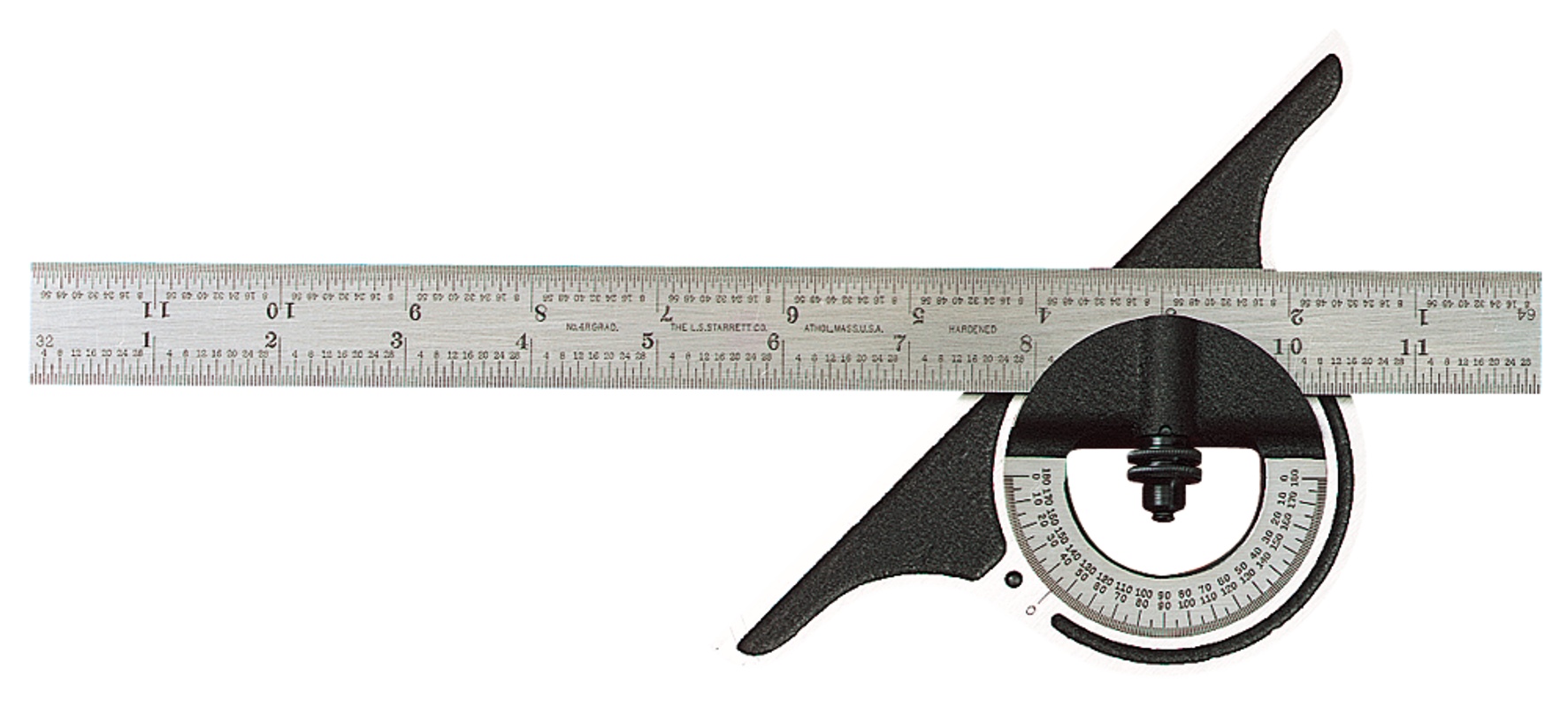 Picture of Starrett 12-12-4R Bevel Protractor, 12", Non Reversible