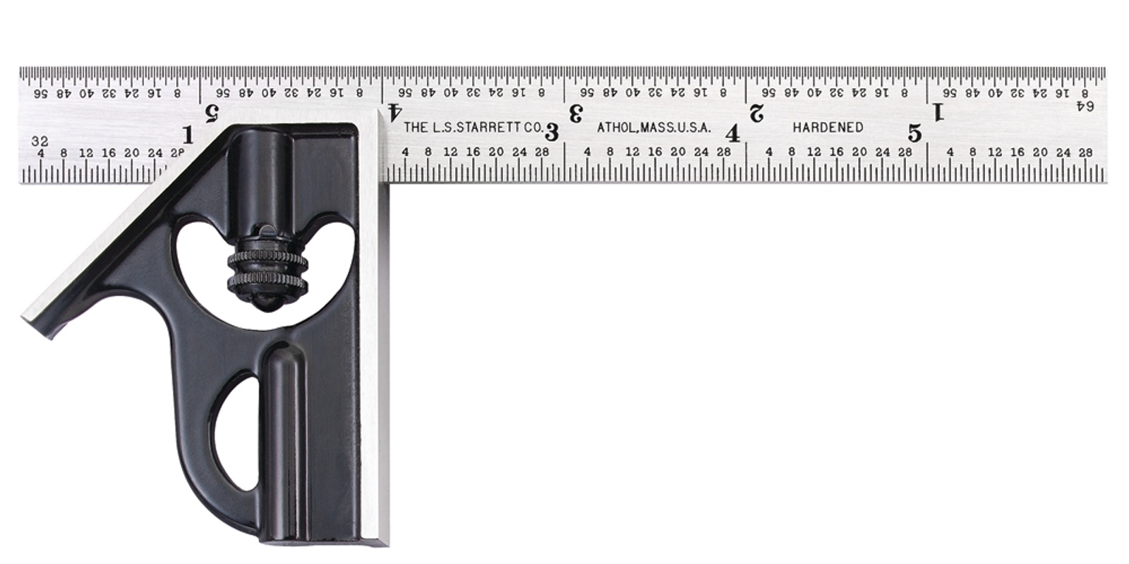 Picture of Starrett 33JH-6-4R Junior Combination Square, 6", 4R