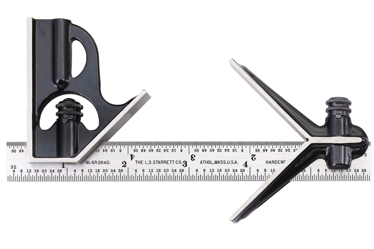 Picture of Starrett 33JHC-6-4R Junior Combination Square, 6", 4R