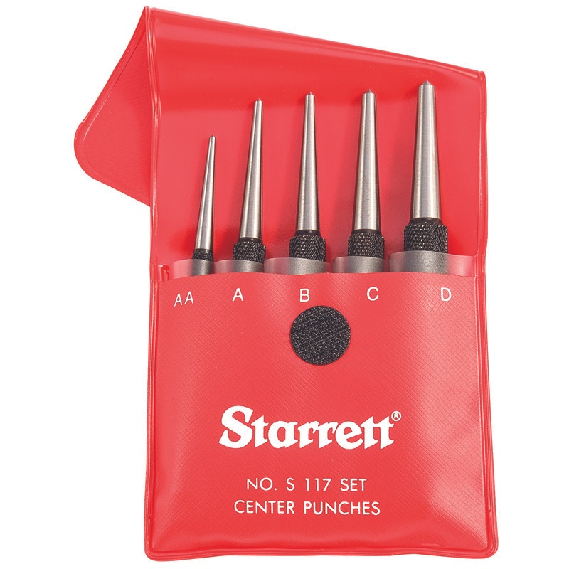 Picture of Starrett S117Pc Center Punches, Set Of 5, In Plastic Case