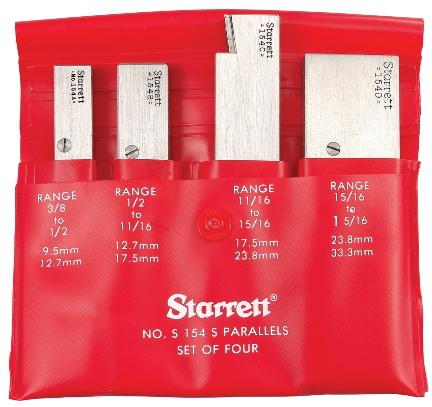 Picture of Starrett S154SZ Adjustable Steel PARAllELS, Set Of 4