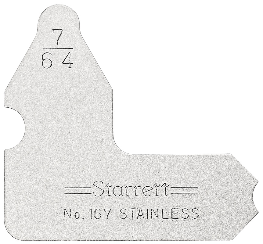 Picture of Starrett 167-7/64 Radius Gage, 7/64"
