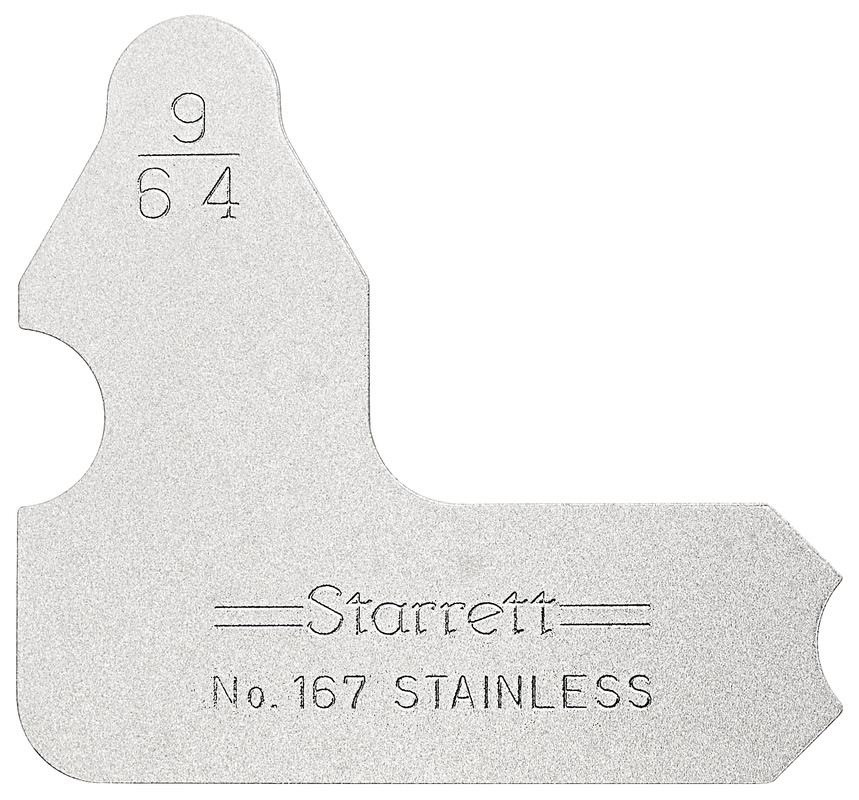Picture of Starrett 167-9/64 Radius Gage, 9/64"