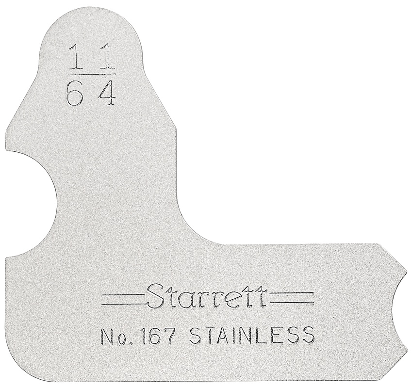 Picture of Starrett 167-11/64 Radius Gage, 11/64"