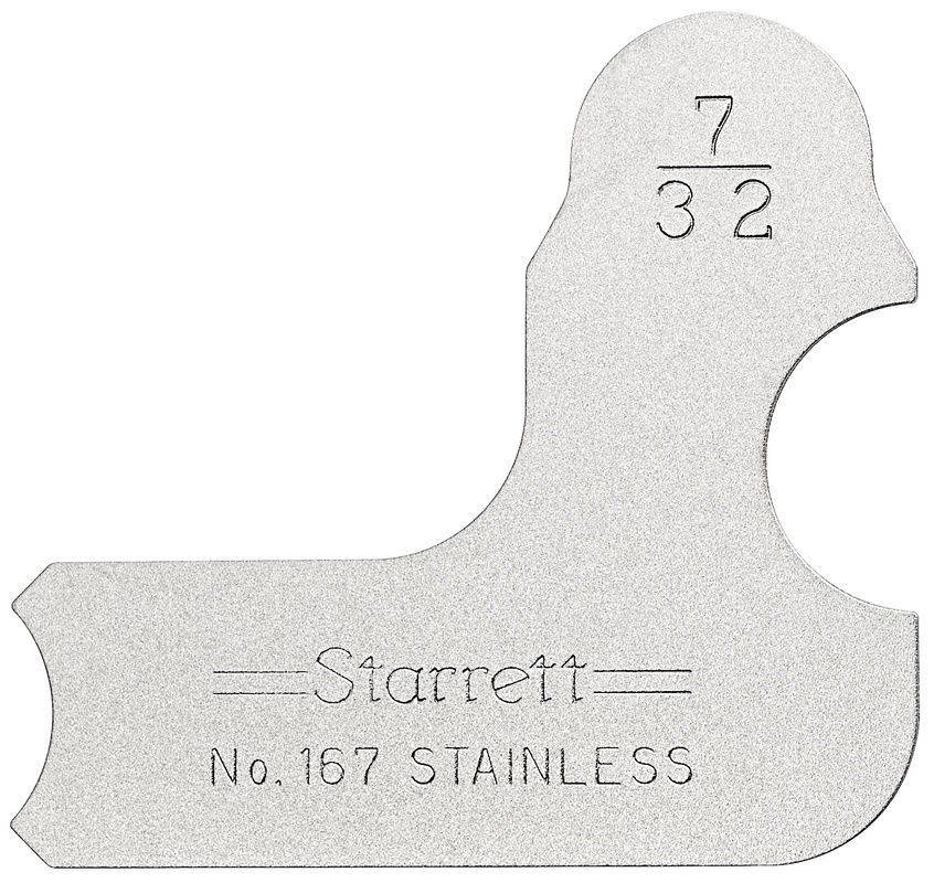 Picture of Starrett 167-7/32 Radius Gage, 7/32"