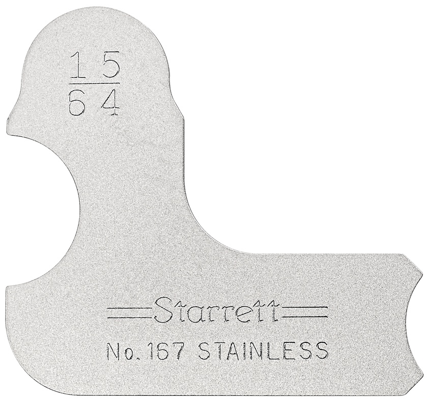 Picture of Starrett 167-15/64 Radius Gage, 15/64"