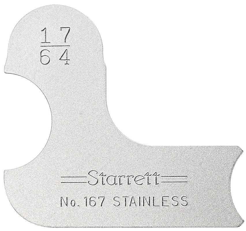 Picture of Starrett 167-17/64 Radius Gage, 17/64"