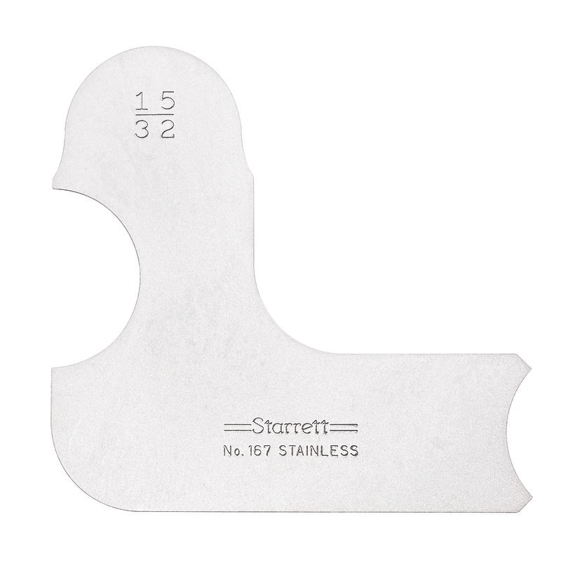 Picture of Starrett 167-15/32 Radius Gage, 15/32"