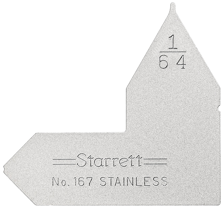Picture of Starrett 167-1/64 Radius Gage, 1/64"