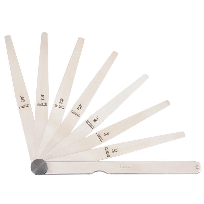 Picture of Starrett 172Ct Thickness Gage, .002-.015", 8 Tapered Leaves