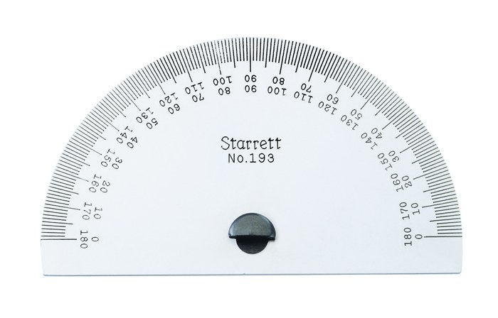 Picture of Starrett 193 Steel Protractor, 0-180 Degrees