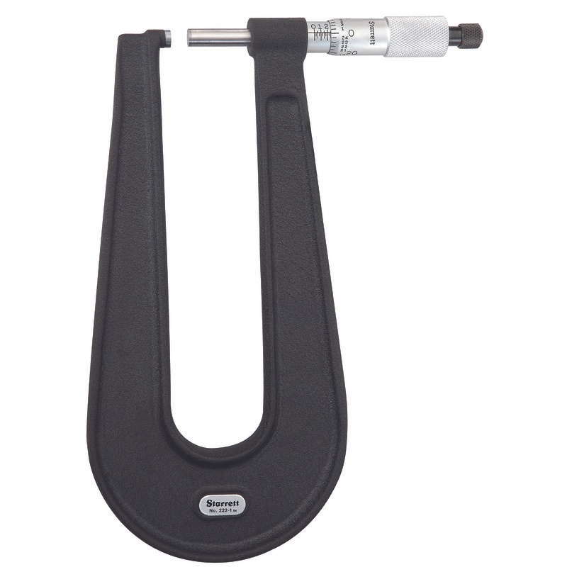 Picture of Starrett 222Bxr-1 Sheet Metal Micrometer, 0-1"