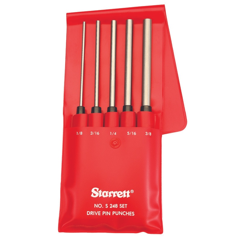 Picture of Starrett S248Pc Drive Pin Punch Set, 5 Punches
