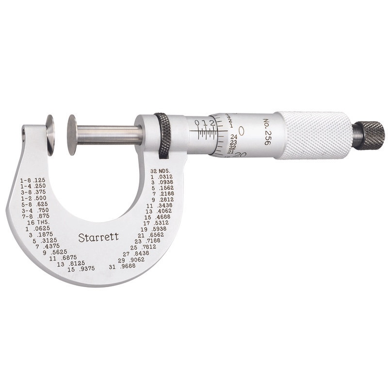 Picture of Disc-Type Micrometer, Ratchet Thimble, 0-1" Range