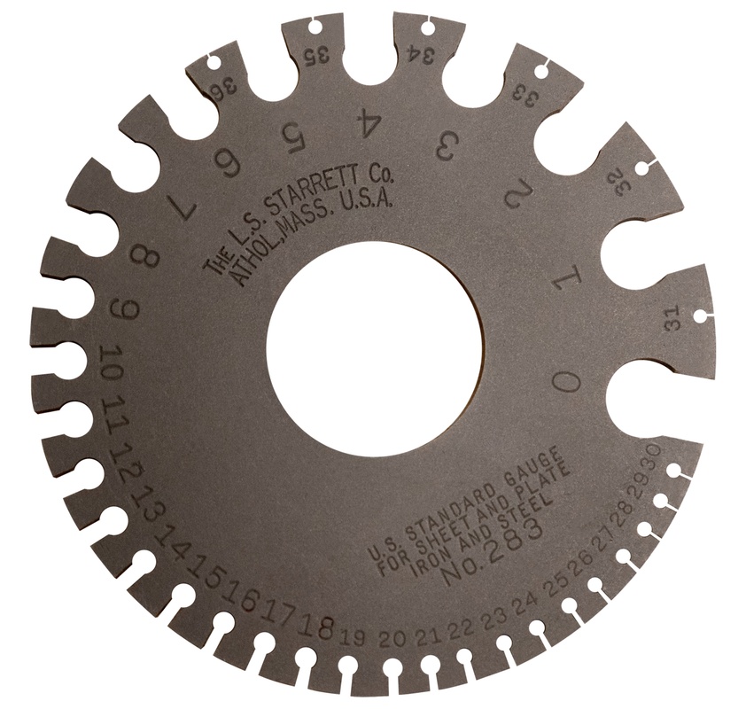 Picture of Starrett 283 U.S. Standard Gage, Nos 0-36 Range