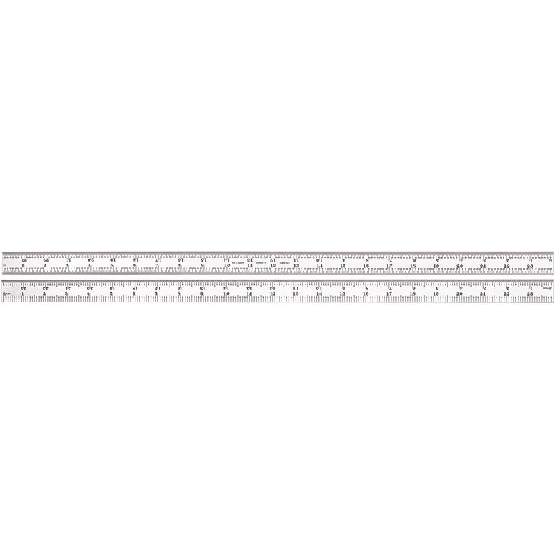 Picture of Starrett C303SR-24 Steel Rule, SEMI FlexIBLE, 24", 3R Grads