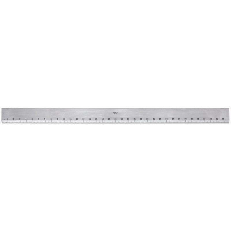 Picture of Starrett 387-36 Straight Edge, 36", With Bevel & 32Nd Grads