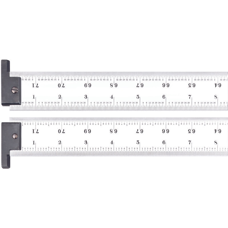 Picture of Starrett CH416R-72 Hook Rule, 72", 16R Grad, Heavy Spring Tempered