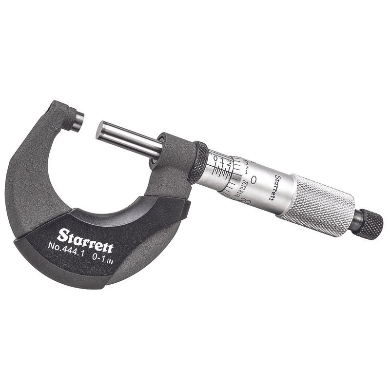 Picture of Starrett T444.1Xrl-1 Outside Micrometer, 0-1", .0001" Grads