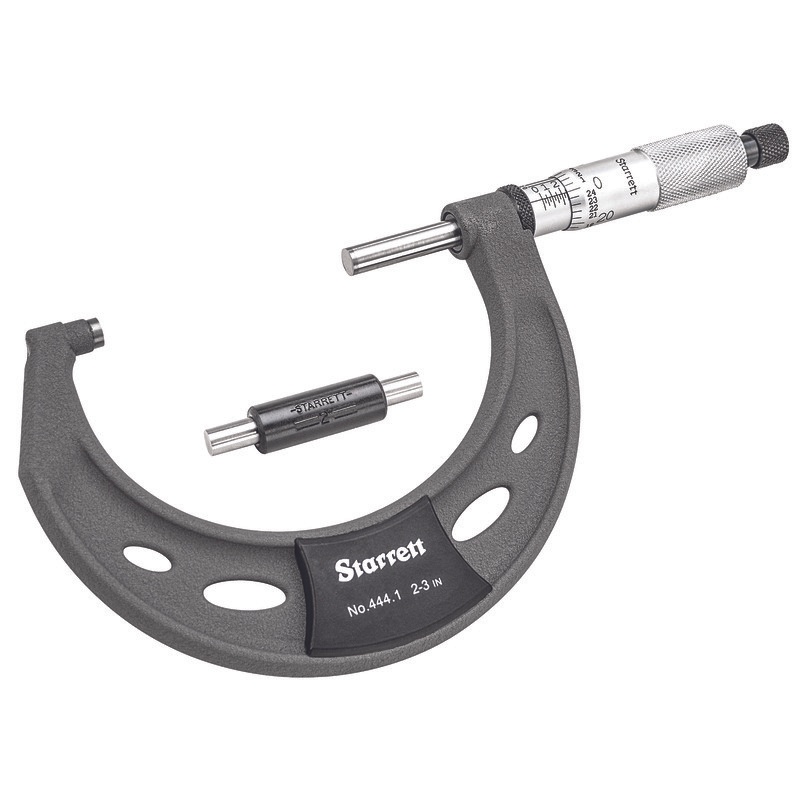 Picture of Starrett T444.1Xrl-3 Outside Micrometer, 2-3", .0001" Grads