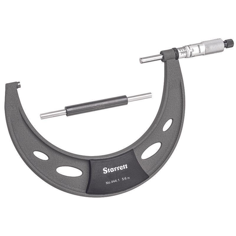 Picture of Starrett T444.1Xrl-6 Outside Micrometer, 5-6", .0001" Grads