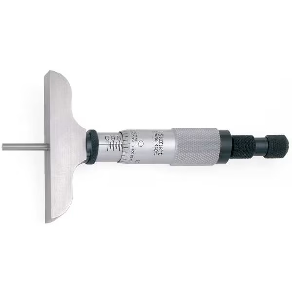 Picture of Starrett 440Z-3L Micrometer Depth Gage, 0-3", 2-1/2" Base 049659521139