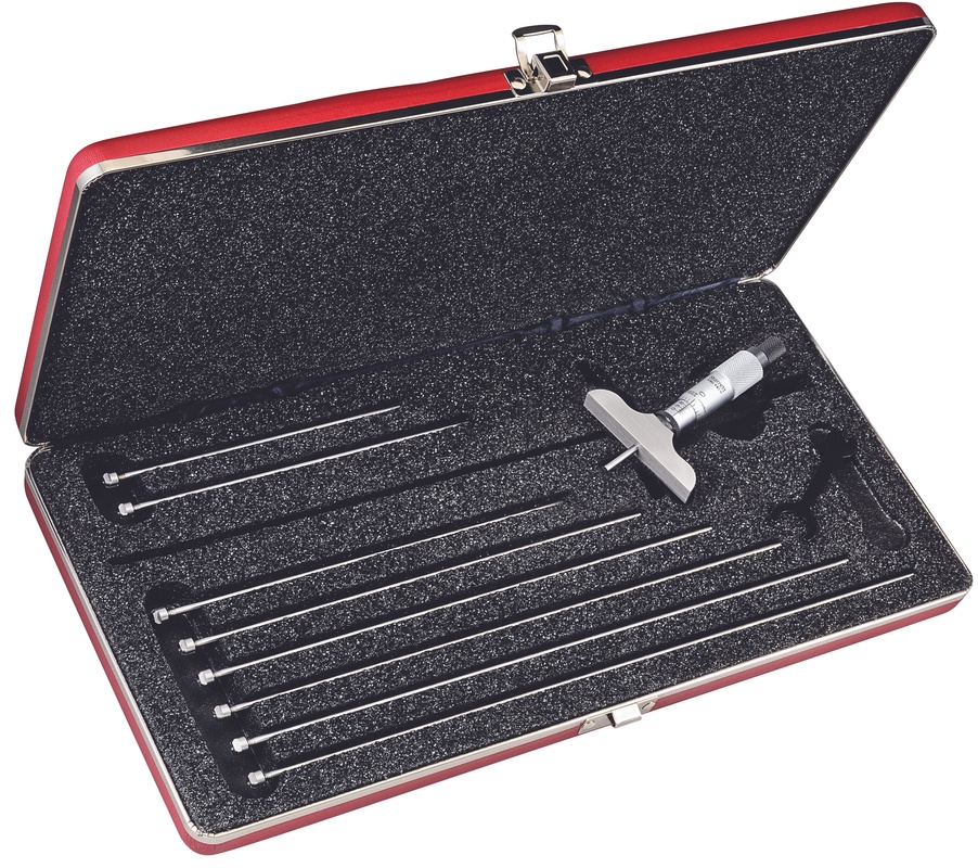 Picture of Starrett 440Z-9L Micrometer Depth Gage, 0-9", 2-1/2" Base 049659521214