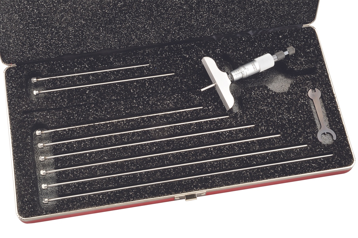 Picture of Starrett 440Z-9Rl Micrometer Depth Gage, 0-9", 2-1/2" Base 049659521238