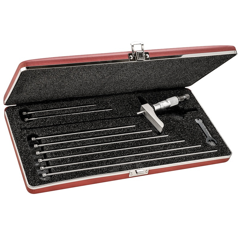 Picture of Starrett 443Z-9Rl Micrometer Depth Gage 0-9", With Half Base 049659521757