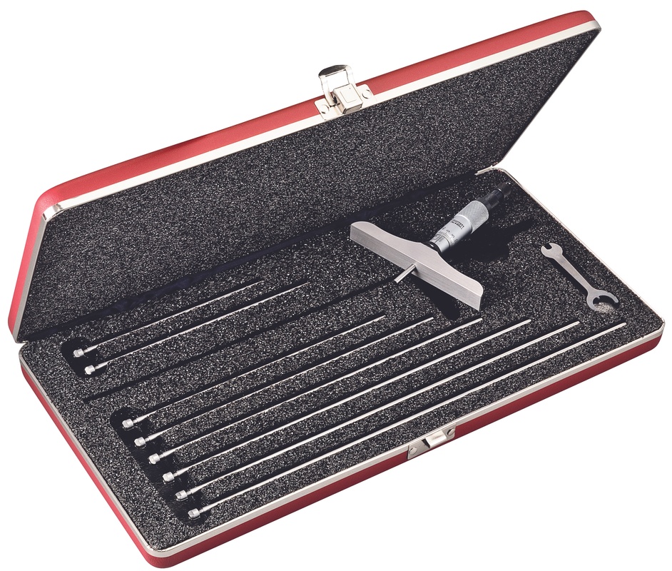 Picture of Starrett 445Mbz-225Rl Micrometer Depth Gage 0-225mm, 4" Base 049659522297