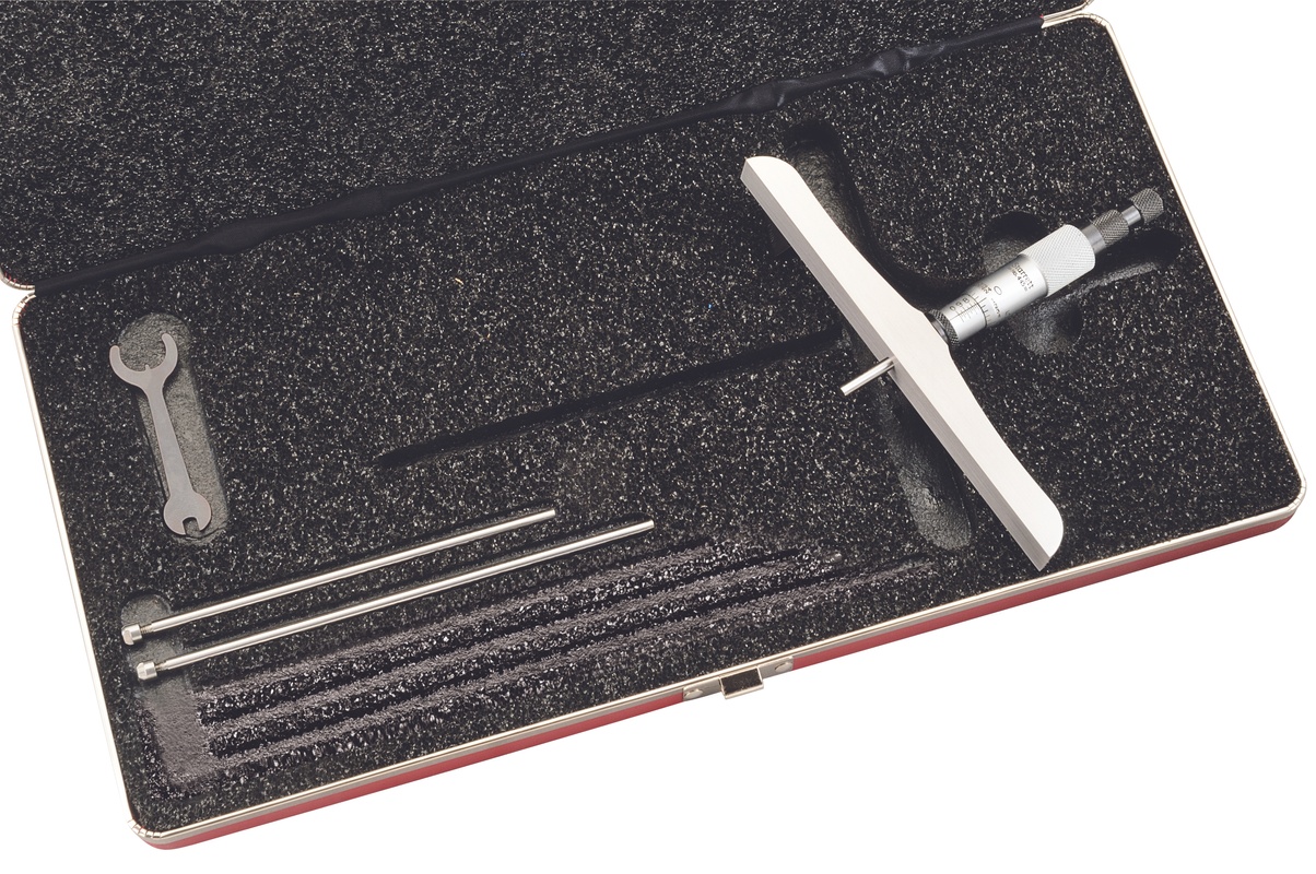 Picture of Starrett 445Dz-3Rl Micrometer Depth Gage 0-3", 6" Base 049659522440