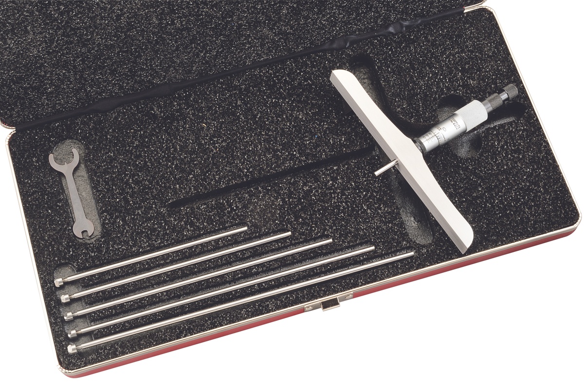 Picture of Starrett 445Dz-6Rl Micrometer Depth Gage 0-6", 6" Base 049659522488