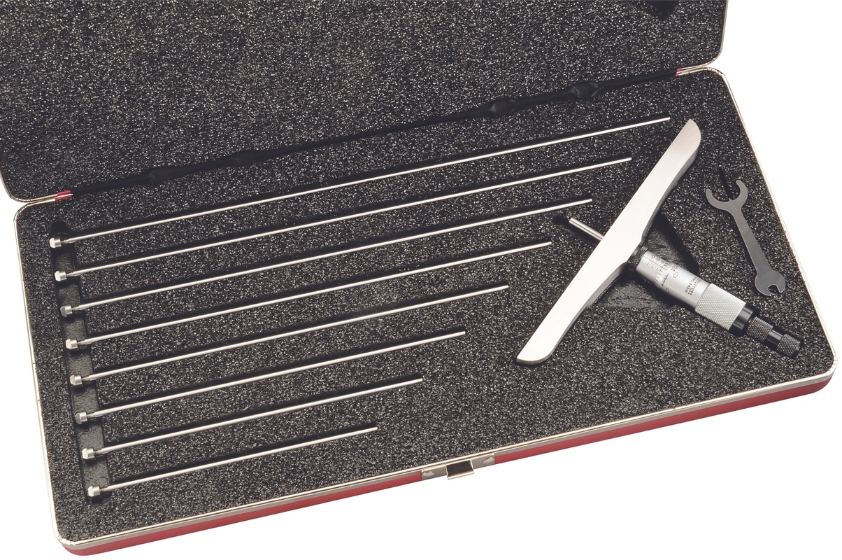 Picture of Starrett 445Dz-9Rl Micrometer Depth Gage 0-9", 6" Base 049659522525