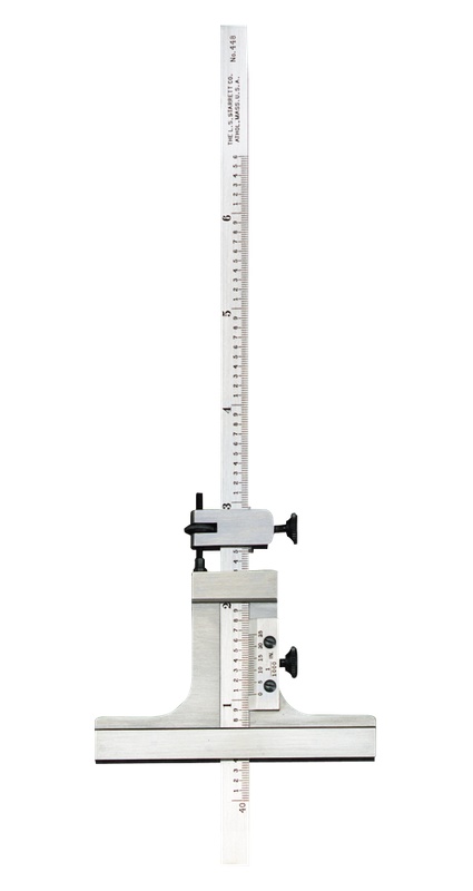 Picture of Starrett 448Z-6 Vernier Depth Gage 0-6", 6" Blade