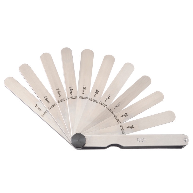 Picture of Starrett 467M Thickness Gage, 0.04-5.0mm Range, 13 Leaves