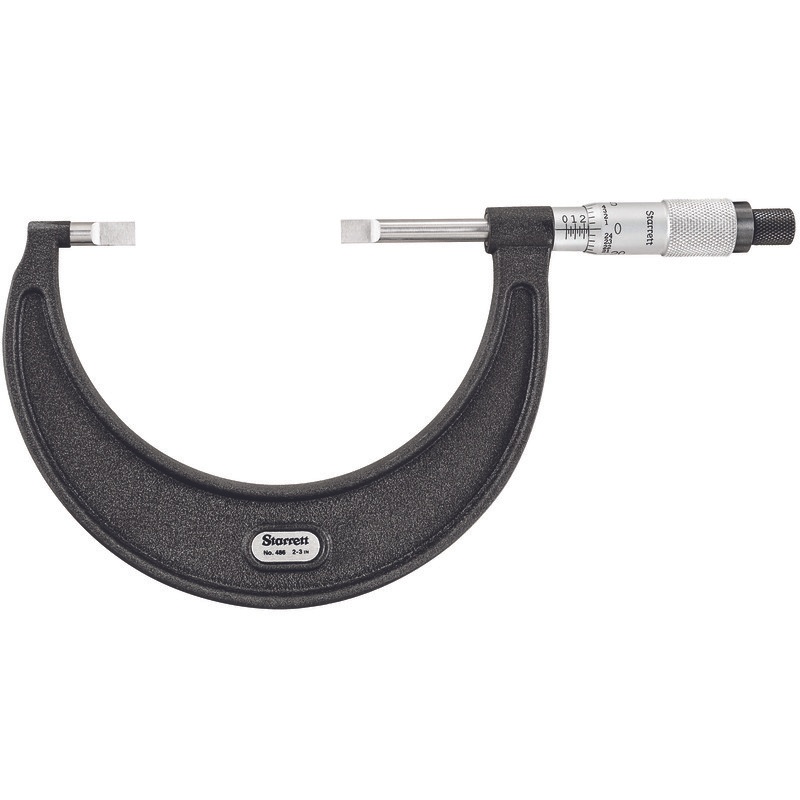 Picture of Starrett 486P-3 Blade Type Micrometer, 2-3", .001" Grad