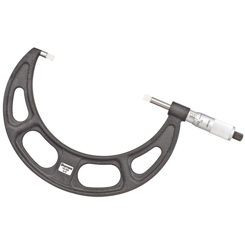Picture of Starrett 486P-6 Blade Type Micrometer, 5-6", .001" Grad