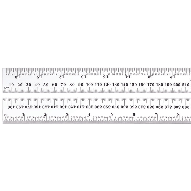 Picture of Starrett C636-500 Steel Rule, Spring-Tempered, 500mm, #36 Grads