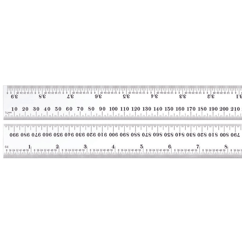 Picture of Starrett C636-1000 Steel Rule, Spring-Tempered, 1000mm, #36 Grads