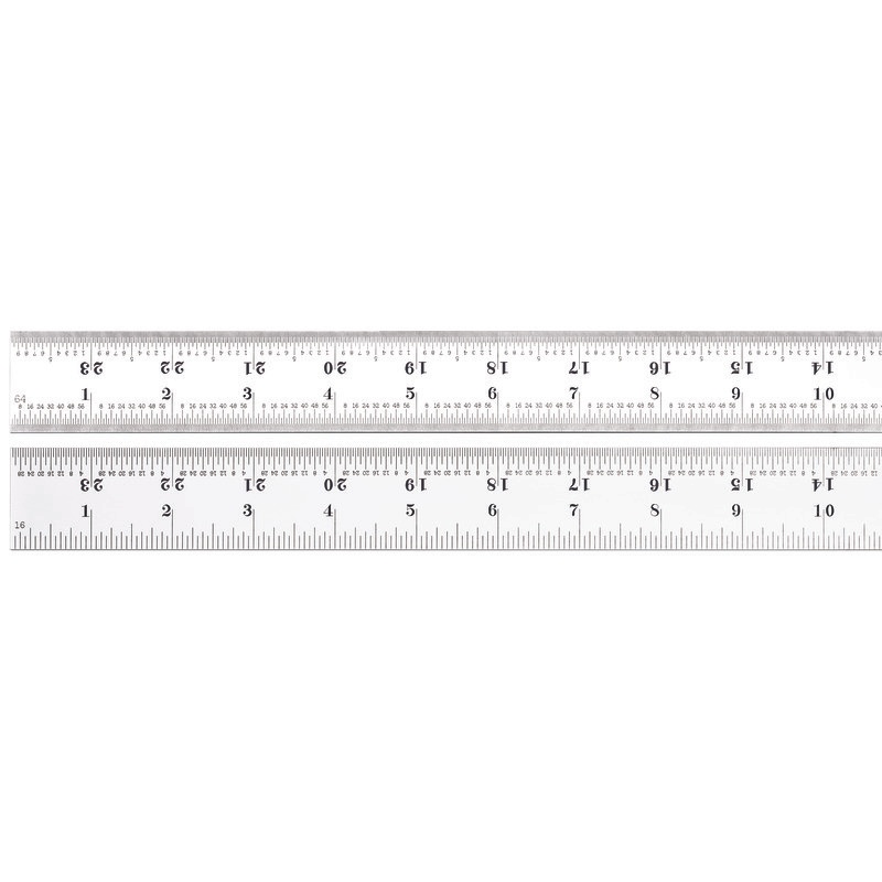 Picture of Starrett C607R-24 Steel Rule, Spring-Tempered, 24", 7R Grads