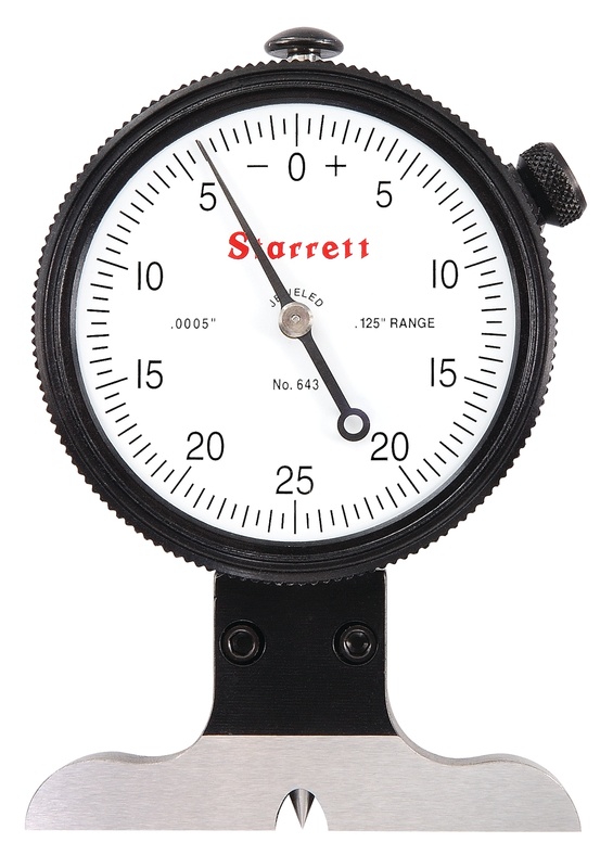 Picture of Starrett 643JZ Dial Depth Gage, .125" Range, .0005" GRAD