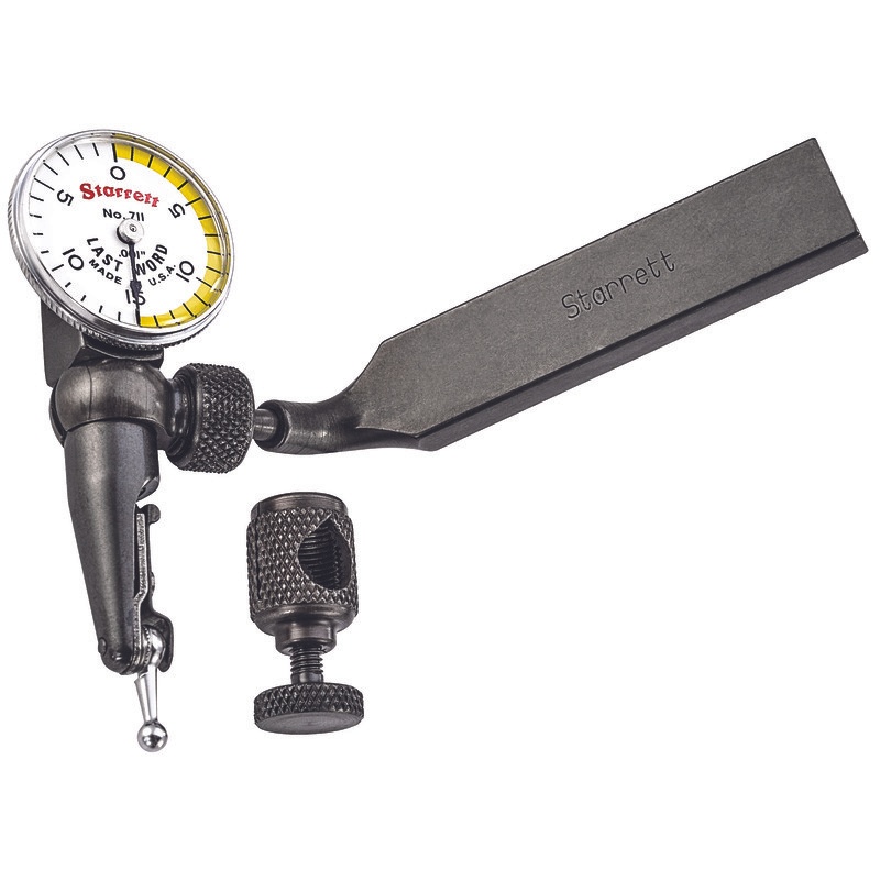 Picture of Starrett 711Fsbz Last Word Dial Test Indicator, .030" Range, 0-15-0 Dial Face, .001" Graduations