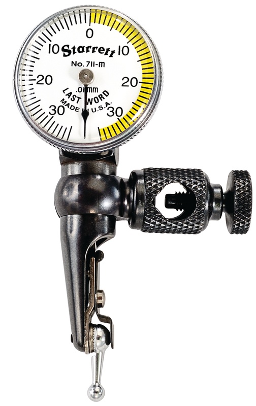 Picture of Starrett 711Mfsz Last Word Dial Test Indicator, 0.7mm Range, 0-35-0 Dial Face, 0.01mm Graduations