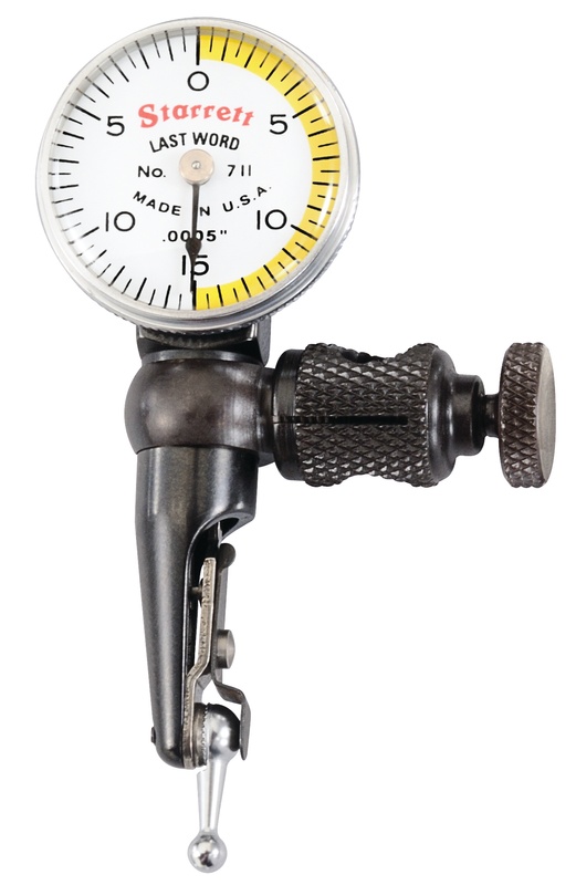 Picture of Starrett 711Hsz Last Word Dial Test Indicator, .030" Range, 0-15-0 Dial Face, .0005" Graduations