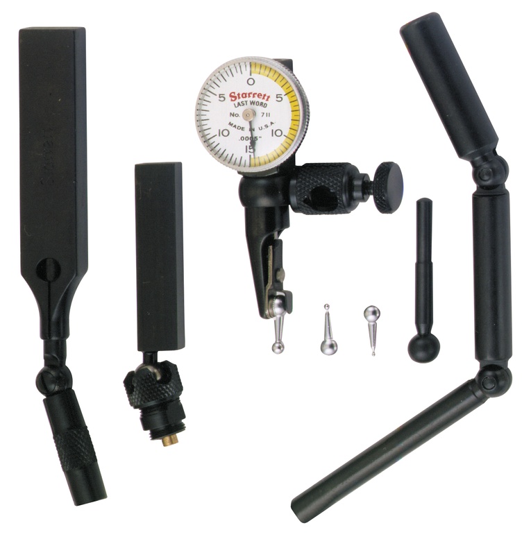Picture of Starrett 711Lcsz Last Word Dial Test Indicator, .030" Range, 0-15-0 Dial Face, .0005" Graduations