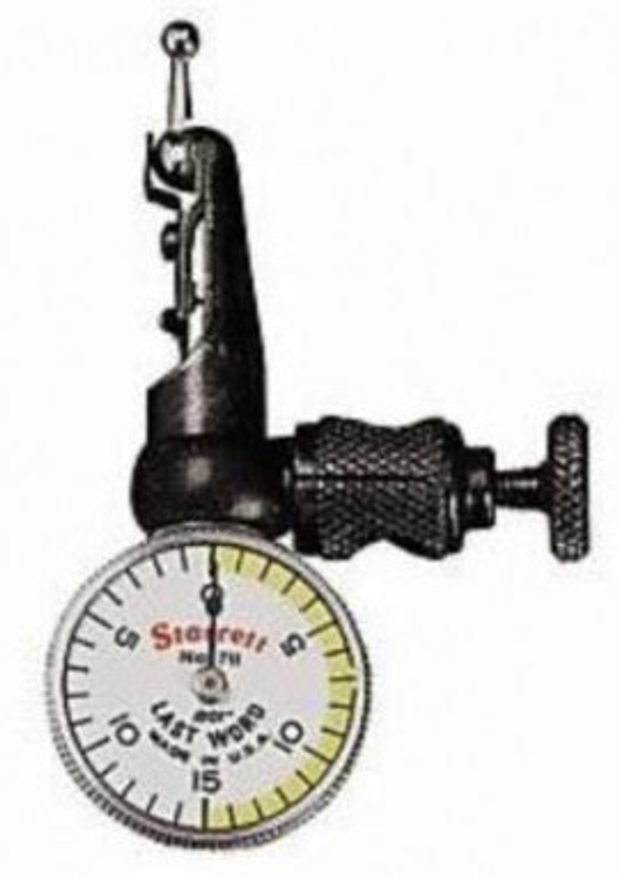 Picture of Starrett 711Fs/Gs Last Word Test Indicator, .030" Range, 0-15-0 Dial Face, .001" Graduations