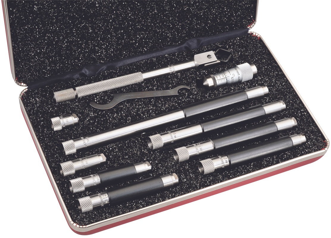 Picture of Starrett 823Bz Tubular Inside Micrometer Set With Case, 1.5-12" Range, .001"
