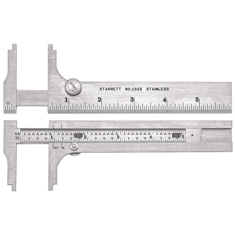 Picture of Starrett 1025-6 Pocket Slide Caliper, 6"