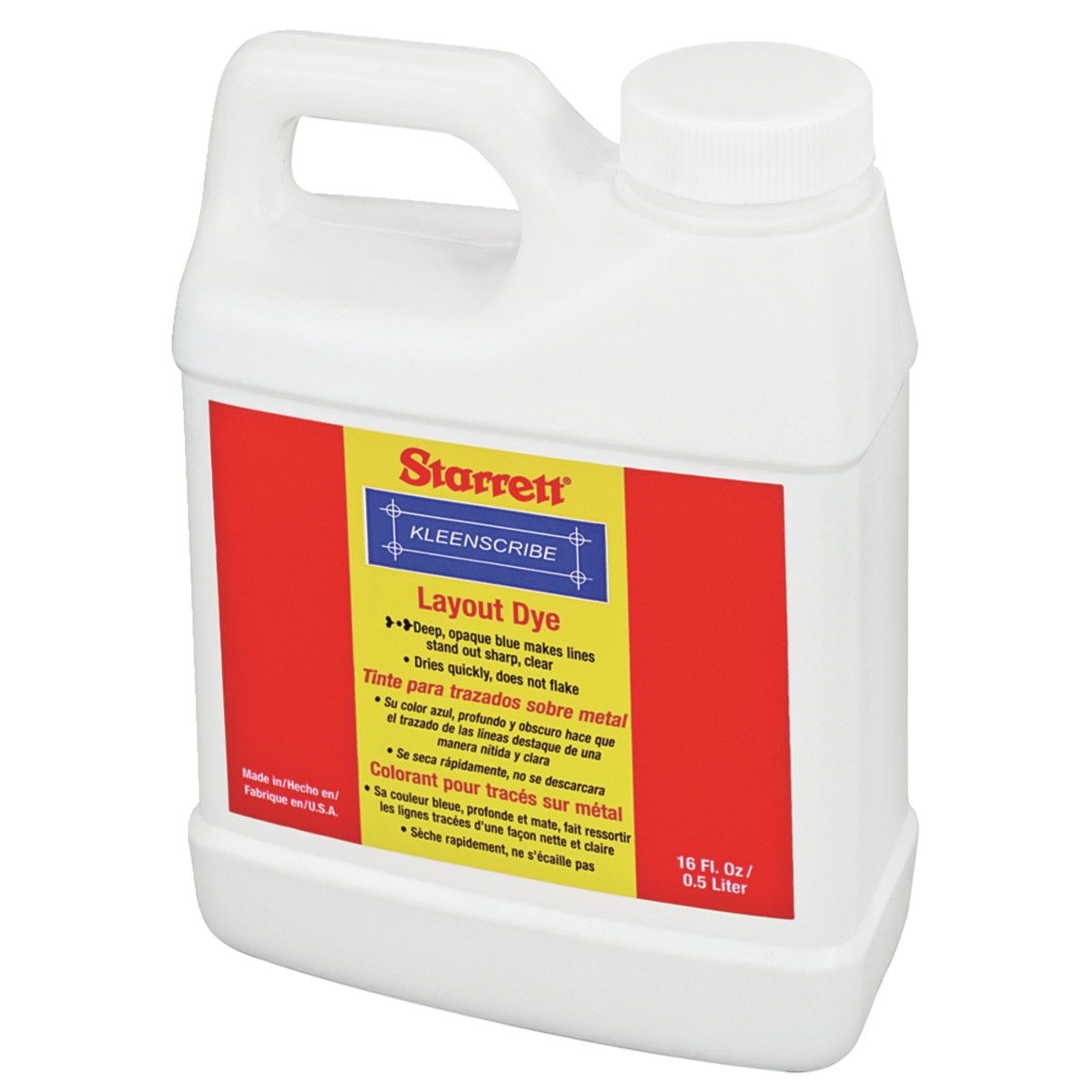 Picture of Starrett 1610-16 16 Oz. (0.5 Liter) Plastic Bottle.