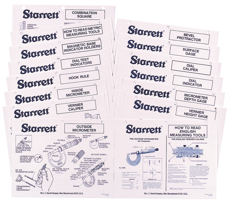 Picture of Starrett 1715 Student Notebook Pages